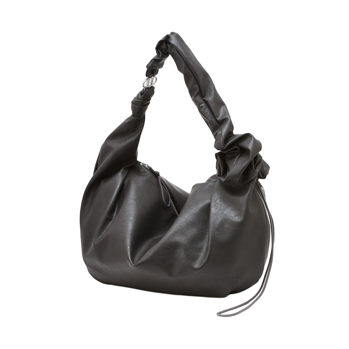 아떼 바네사브루노 액세사리 플리 그레이 페이크레더 숄더백 L 그레이(Athe Vanessabruno Acc Pli Gray Faux Leather Shoulder Bag L Normal Grey) - 1