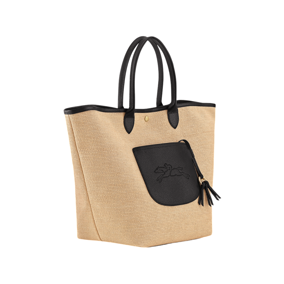 롱샴 르 플리아쥬 컬렉션 L 베스킷 백 블랙(Longchamp Le Pliage Collection L Basket Bag Black) - 2