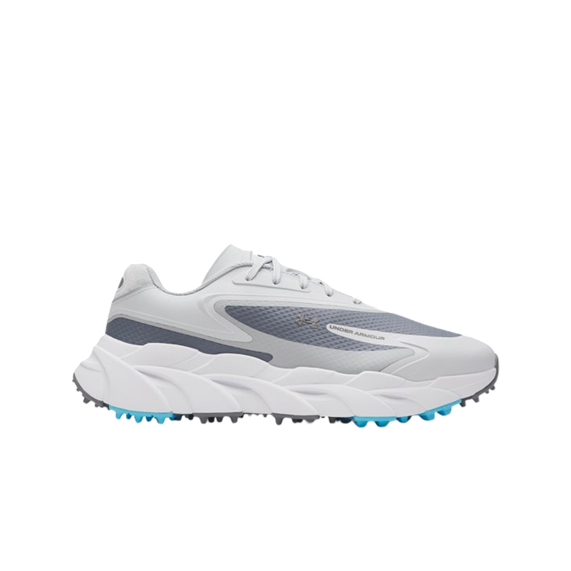 6009283-014 Under Armour UA Halo Hybrid Spikeless Golf Shoes Halo Gray Metallic Black