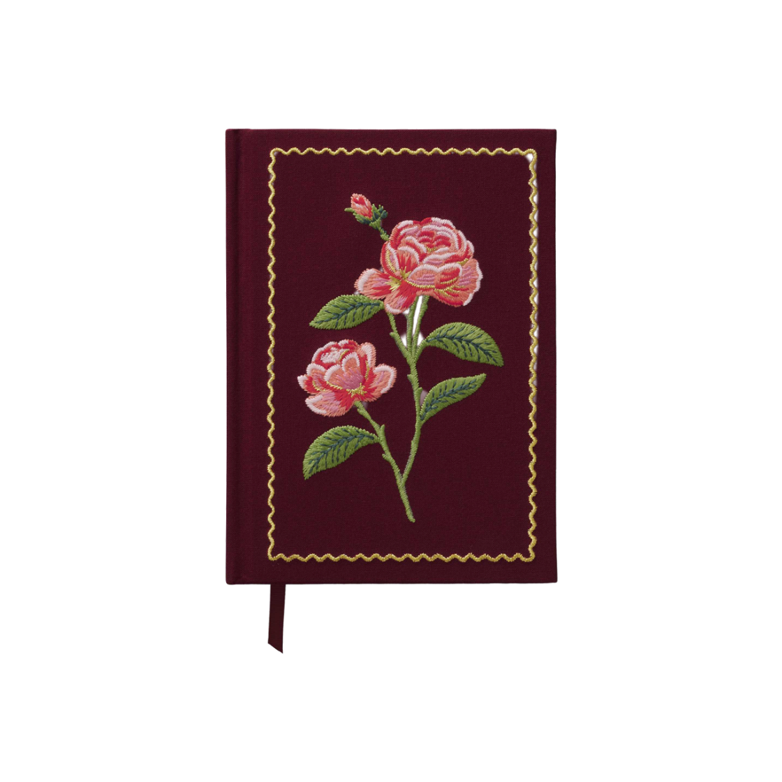 JNE004 RIFLE PAPER CO. Roses Embroidered Journal