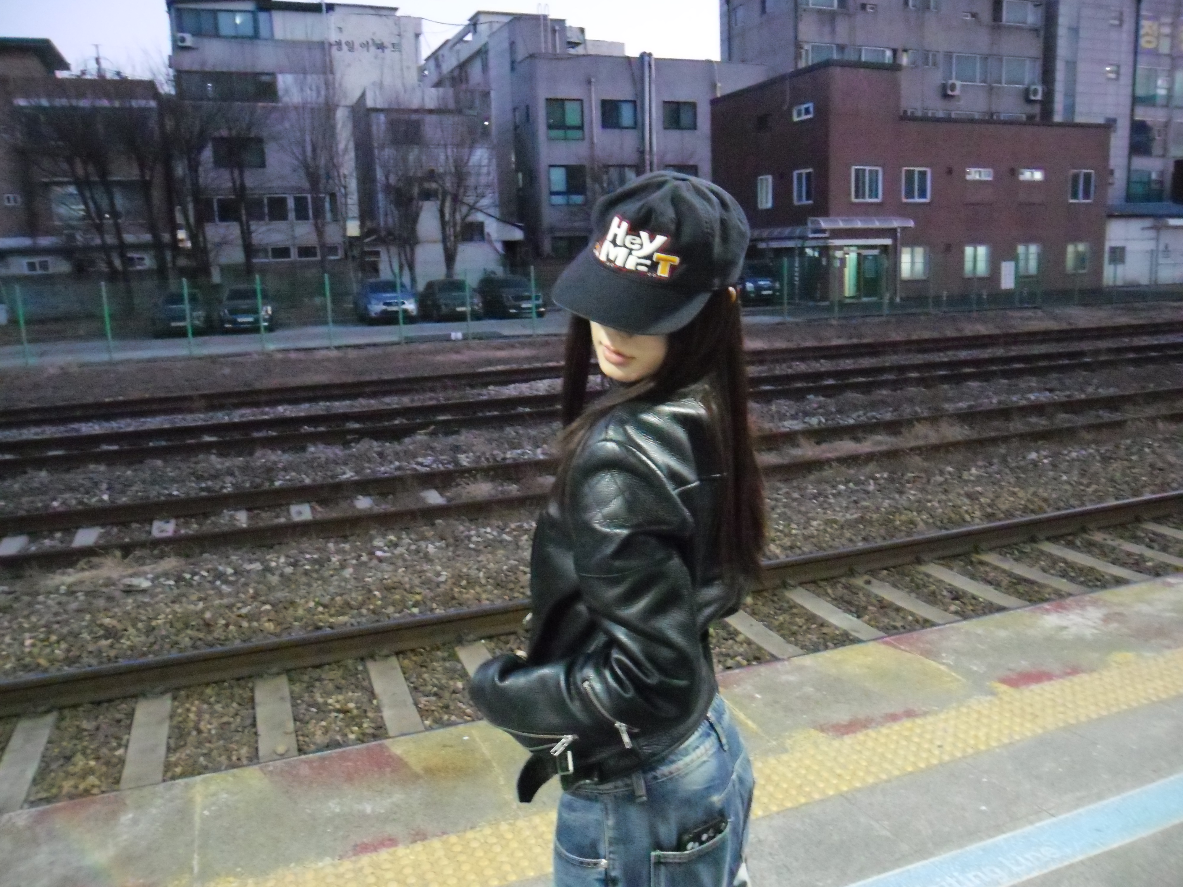 HEY! MR.TRUCKER Safe Truck 5panel Cap Vintage Navy 착용 스타일 - 2