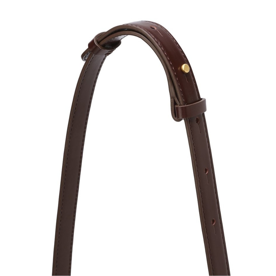 아떼 바네사브루노 액세사리 버건디 보딸라또 레더 플레인 숄더백 S 다크 와인(Athe Vanessabruno Acc Meringue Burgundy Bottalato Leather Plain Shoulder Bag S Dark Wine) - 6