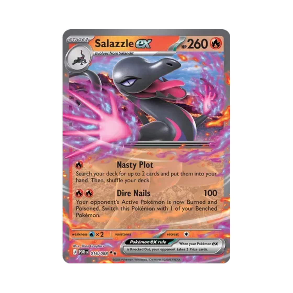 포켓몬 TCG 염뉴트 ex D 퍼펙트 오더 (영문판)(Pokemon TCG Salazzle ex D Perfect Order (English Ver.)) - 1