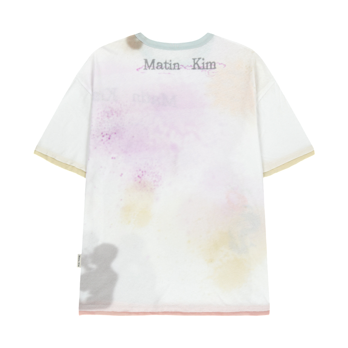 (W) 마뗑킴 스케치 그래피티 오버 핏 탑 화이트((W) Matin Kim Sketch Graffiti Over Fit Top In White) - 2