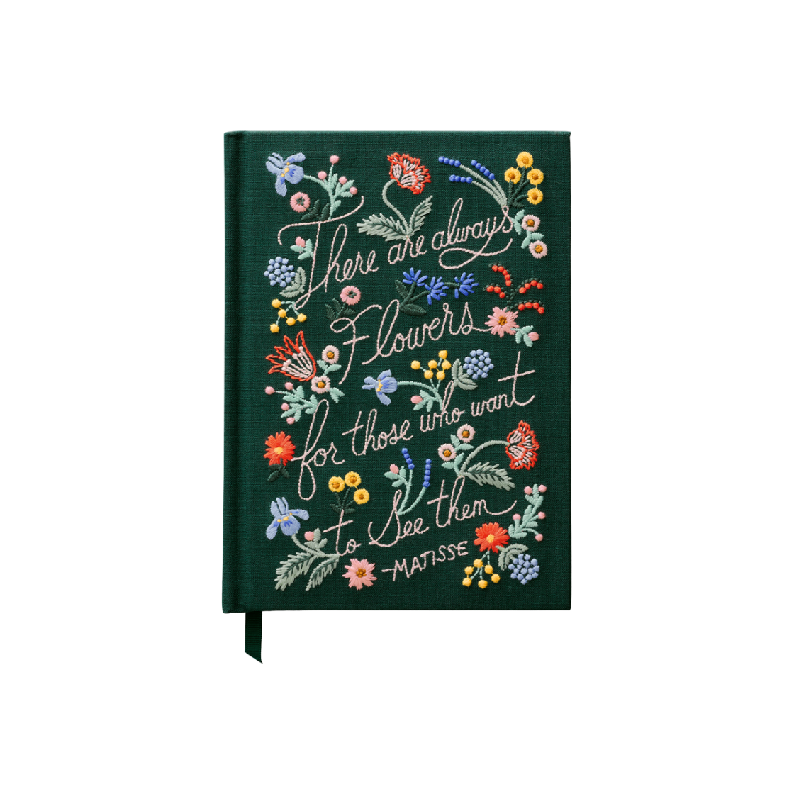 JNE002 RIFLE PAPER CO. There Are Always Flowers Embroidered Journal