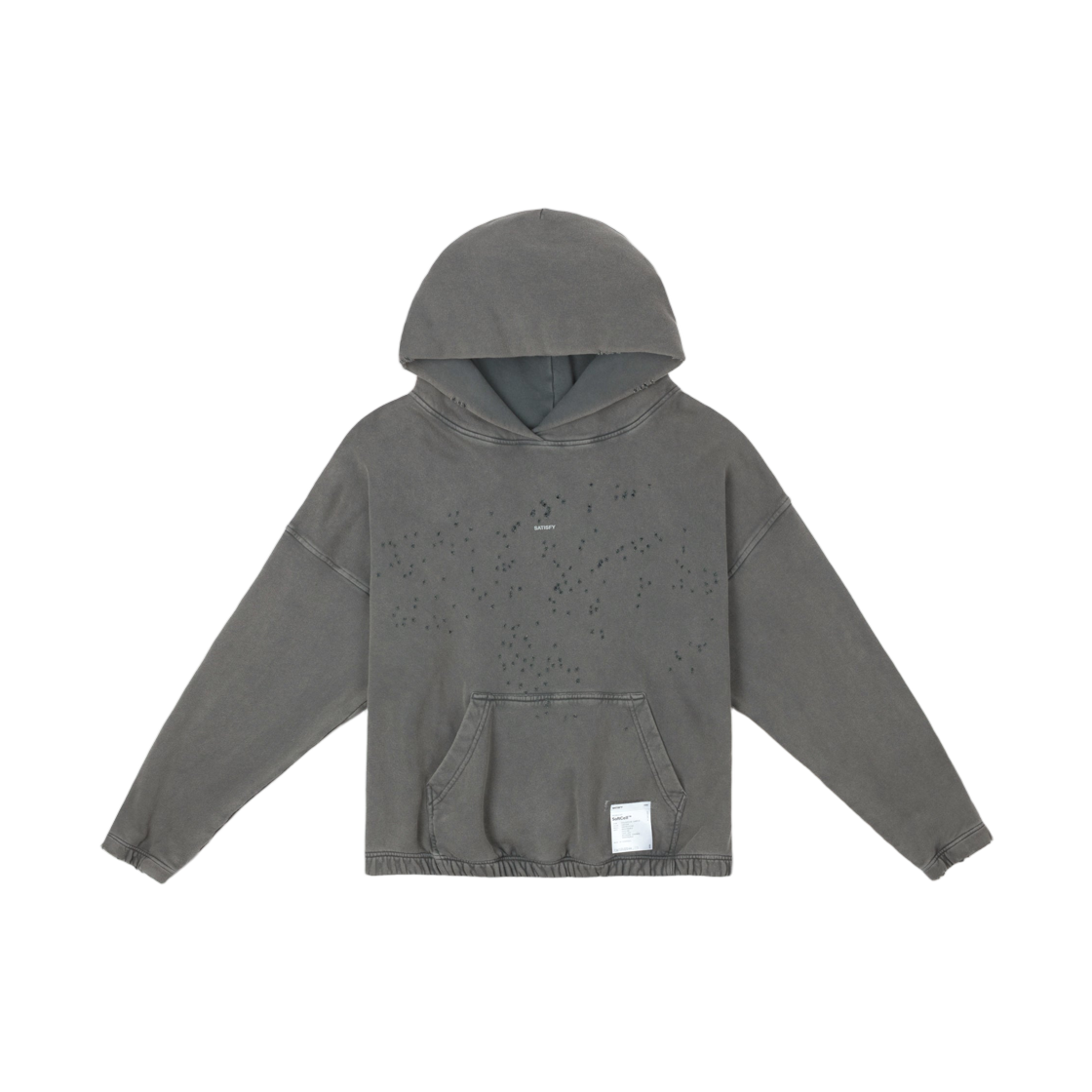 11097-01A02 Satisfy Mothtech Hoodie Faded Black