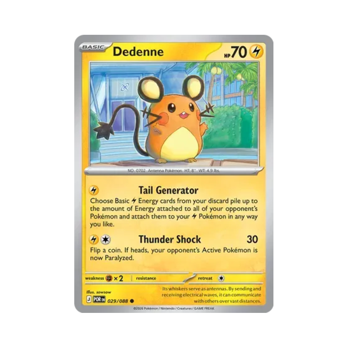 포켓몬 TCG 데덴네 C 퍼펙트 오더 (영문판)(Pokemon TCG Dedenne C Perfect Order (English Ver.))