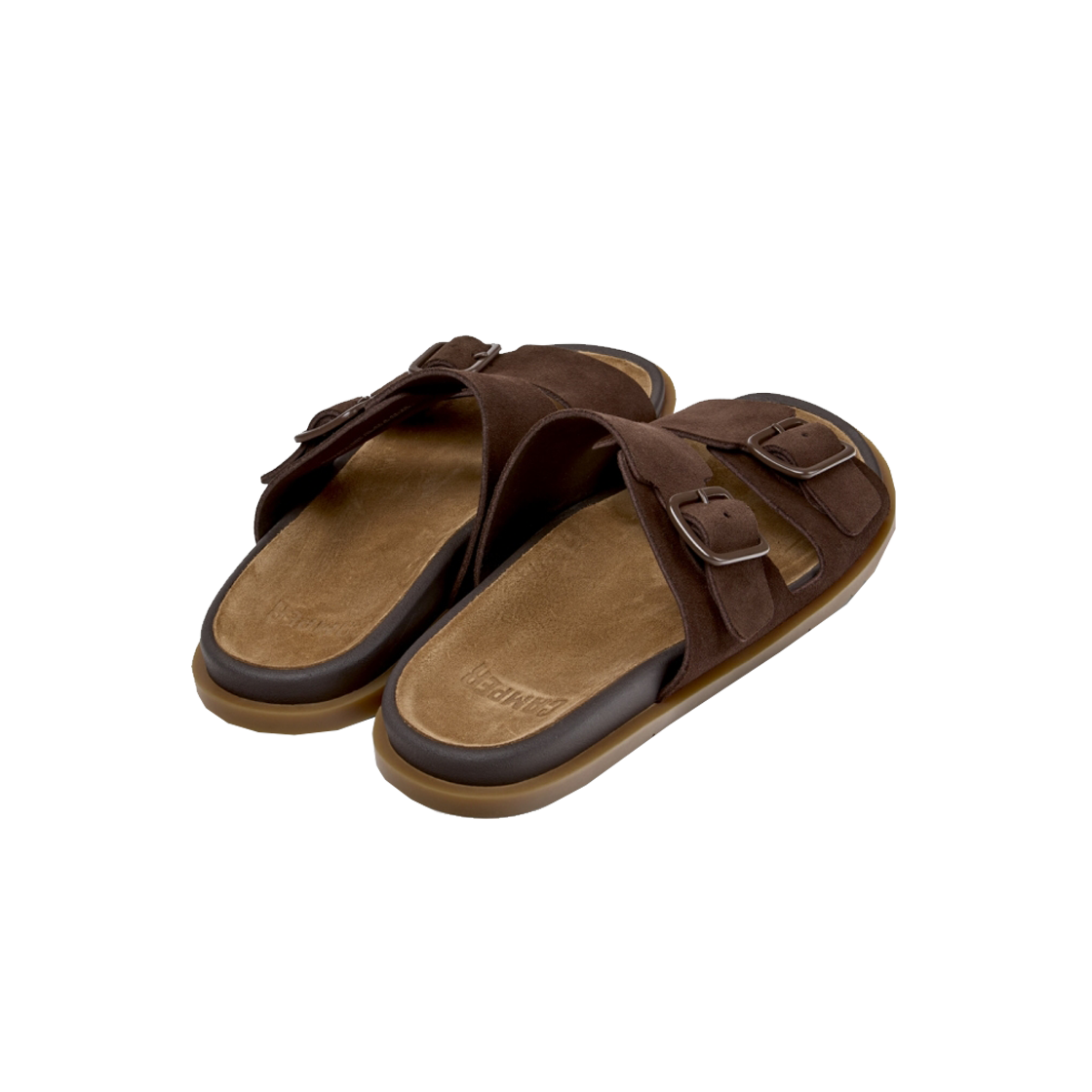 캠퍼 남성 유크 샌들 슬리퍼 브라운(Camper Men Lluc Sandal Slippers Brown) - 4