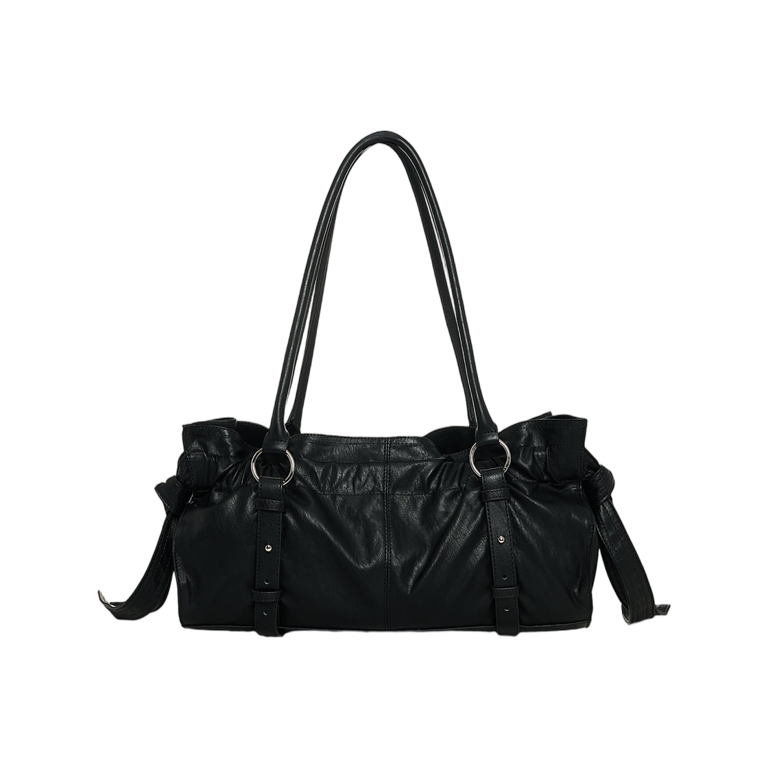 마뗑킴 셔링 타이 버클 숄더백 블랙(Matin Kim Shirring Tie Buckle Shoulder Bag In Black) - 2