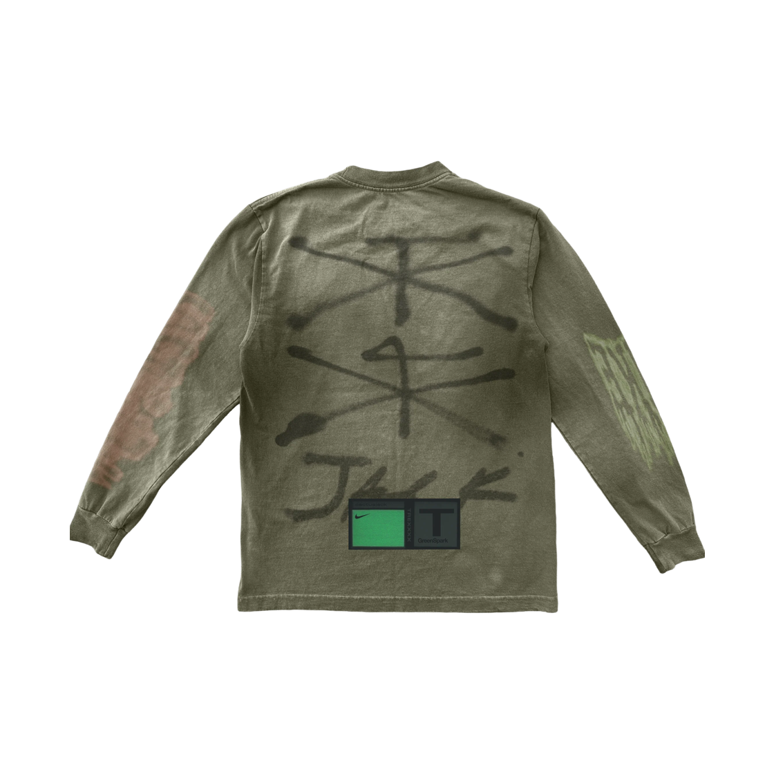 트래비스 스캇 캑터스 잭 x 나이키 티렉스 로고 롱슬리브 차콜(Travis Scott Cactus Jack x Nike T-Rexx Logo Longsleeve Charcoal) - 2