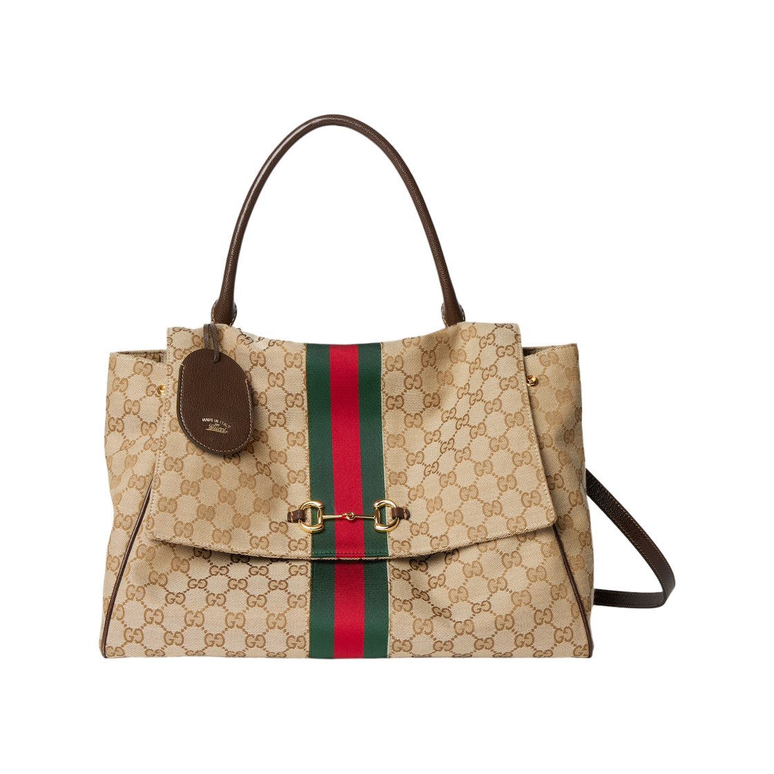 구찌 파파라초 라지 탑 핸들 백 샌드 브라운(Gucci Paparazzo Large Top Handle Bag Sand Brown) - 1