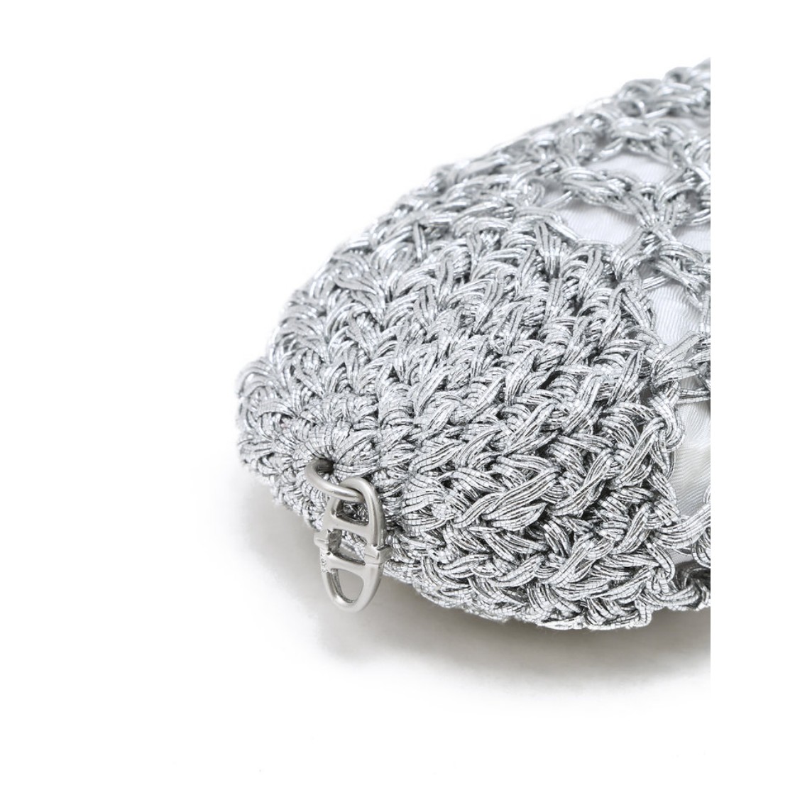 아떼 바네사브루노 액세사리 메탈 니팅 미니백 실버(Athe Vanessabruno Acc Metal Knitting Mini Bag Silver) - 5