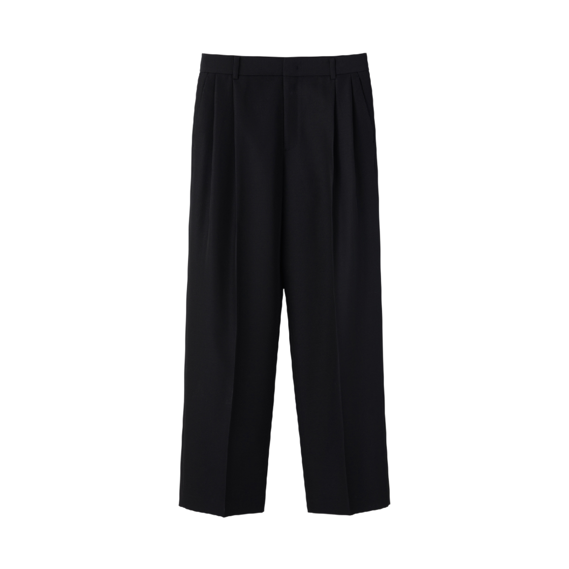 렉토 더블 플리티드 수트 팬츠 블랙