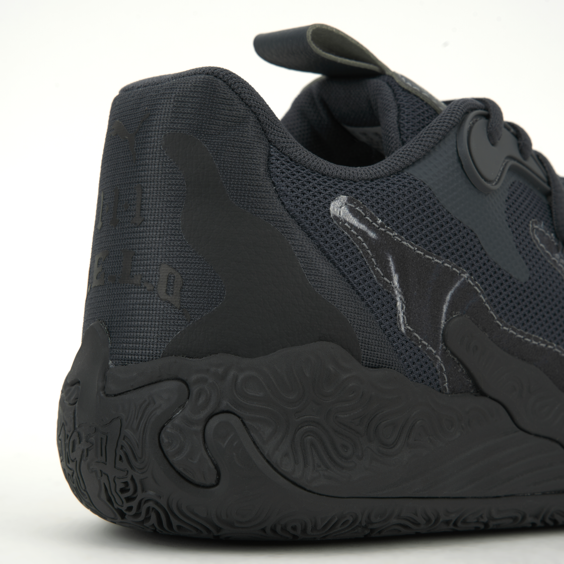 푸마 라멜로 볼 MB.03 로 팀 블랙 스트롱 그레이(Puma Lamelo Ball MB.03 Lo Team Black Strong Grey) - 8