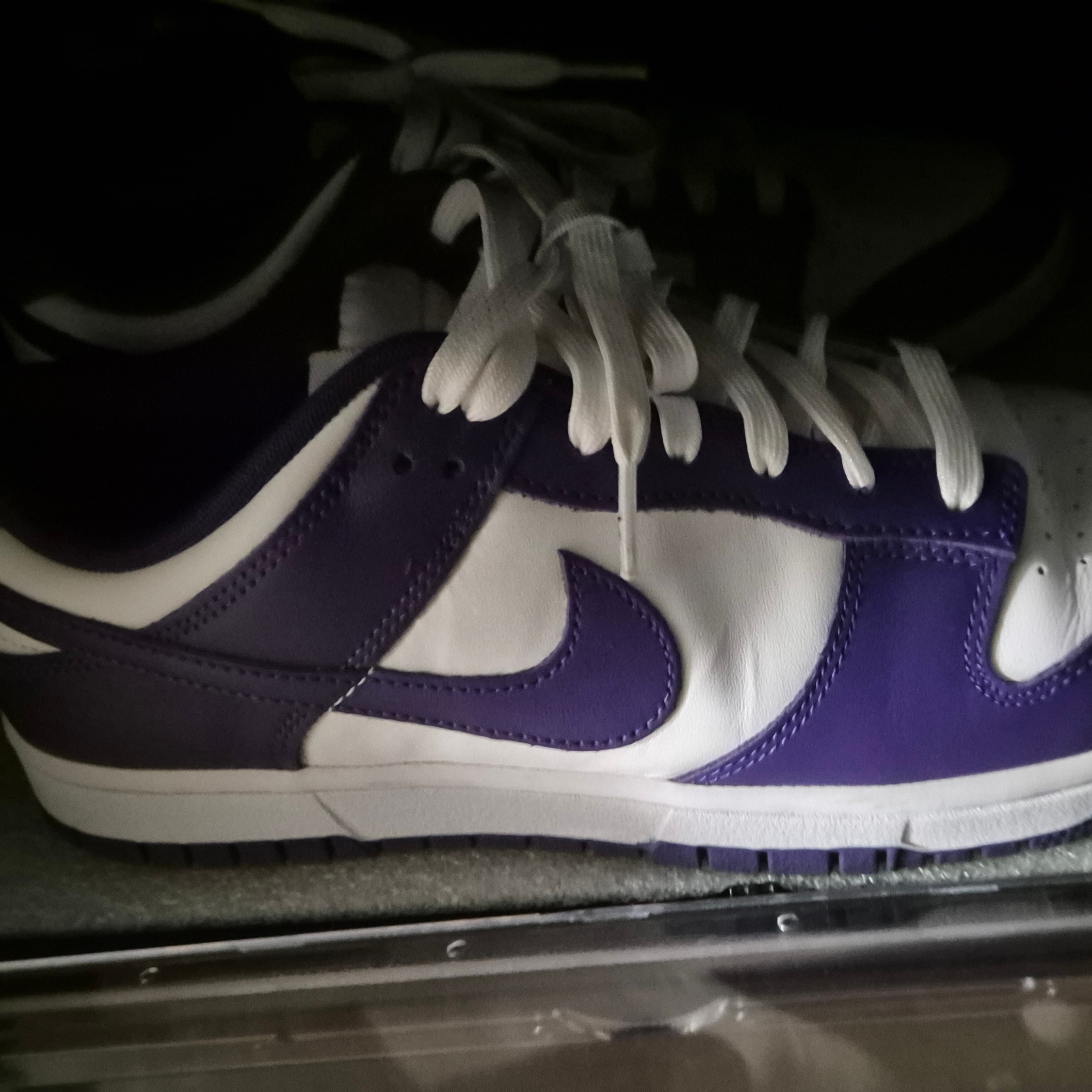 Nike Dunk Low Retro Championship Court Purple 착용 스타일
