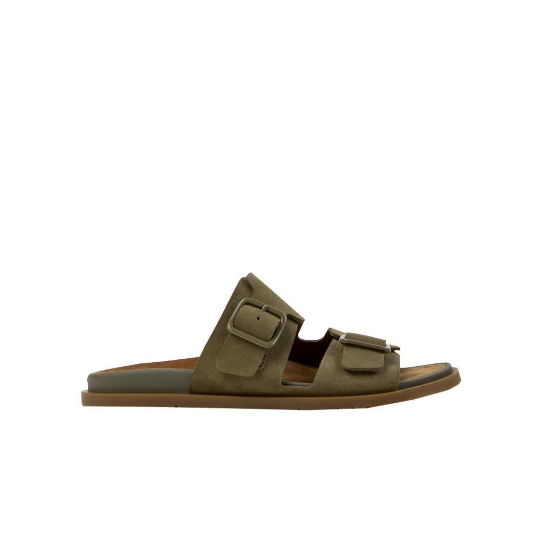 캠퍼 남성 유크 샌들 슬리퍼 카키(Camper Men Lluc Sandal Slippers Khaki)