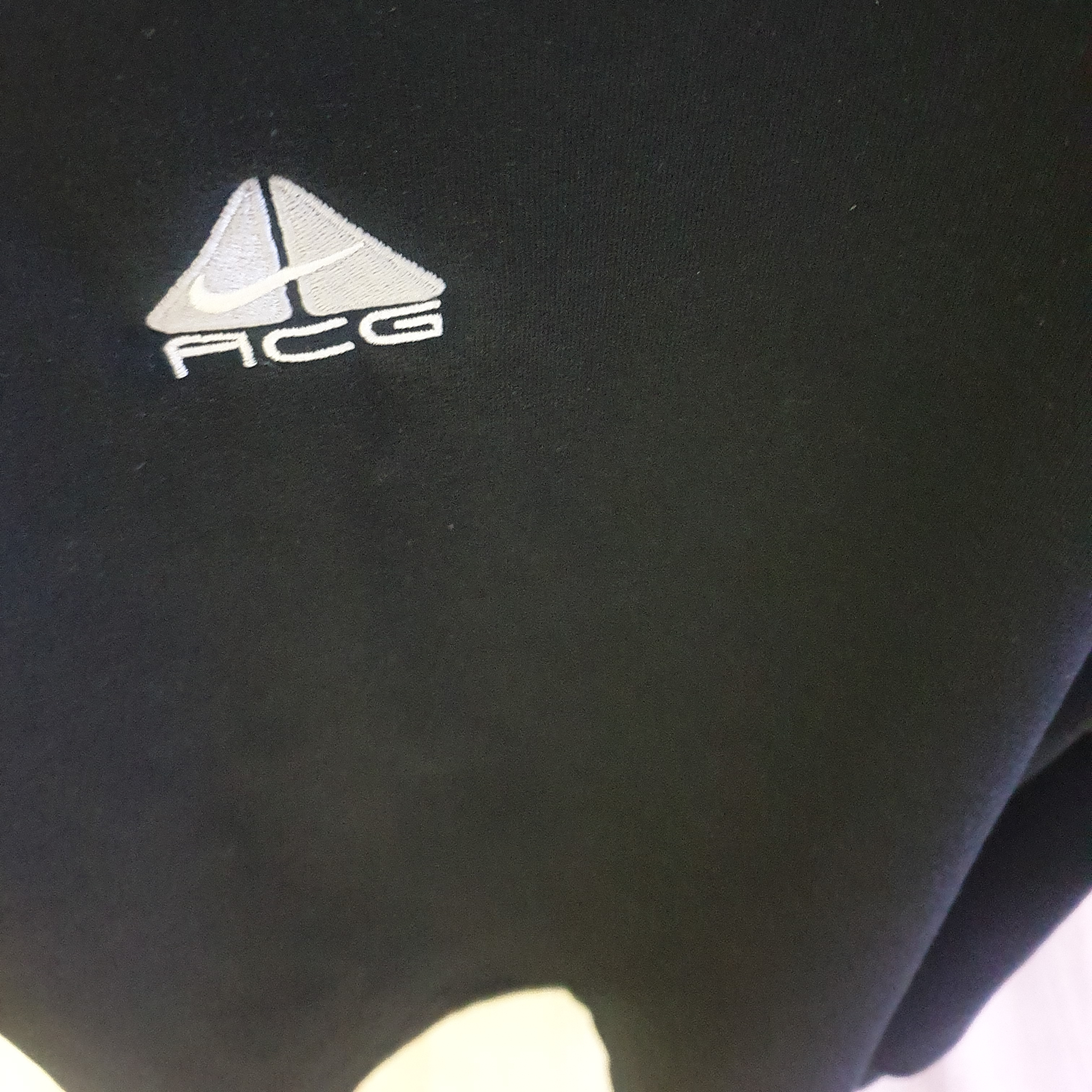 Nike ACG Lungs Long Sleeve T-Shirt Black Summit White - Asia 착용 스타일