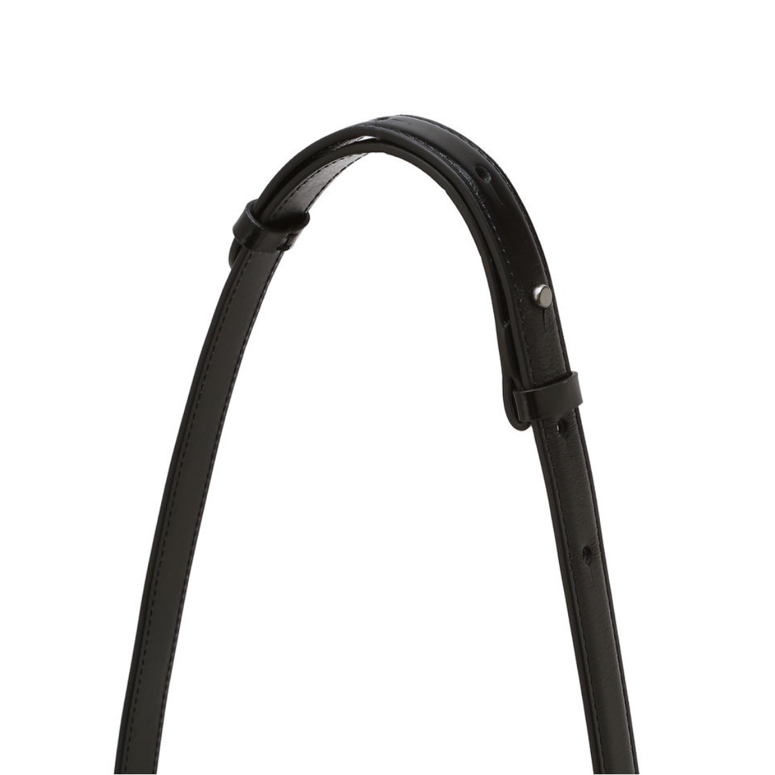 아떼 바네사브루노 액세사리 블랙 알렉산드라 레더 플레인 숄더백 S 블랙(Athe Vanessabruno Acc Meringue Black Alexandra Leather Plain Shoulder Bag S Black) - 4