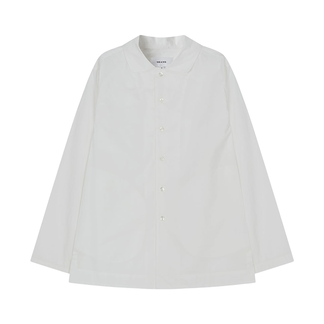비자비 코튼 버튼 다운 롱슬리브 셔츠 화이트(VIS A VIS Cotton Button Down Ls Shirt White)