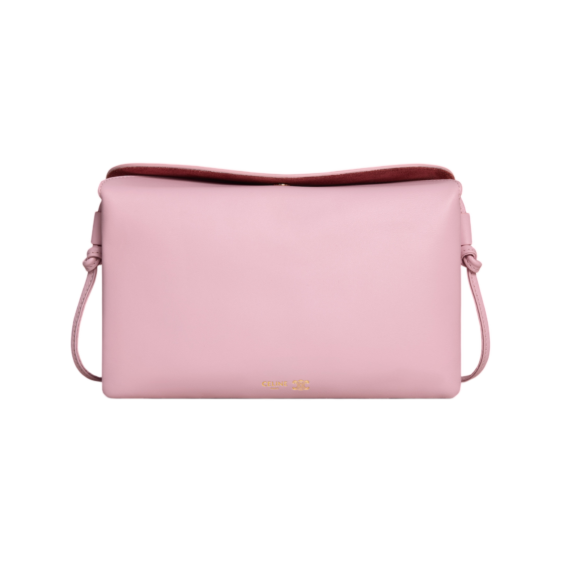 10P862O86-24DP Celine Trio Flap in Smooth Lambskin Dirty Pink