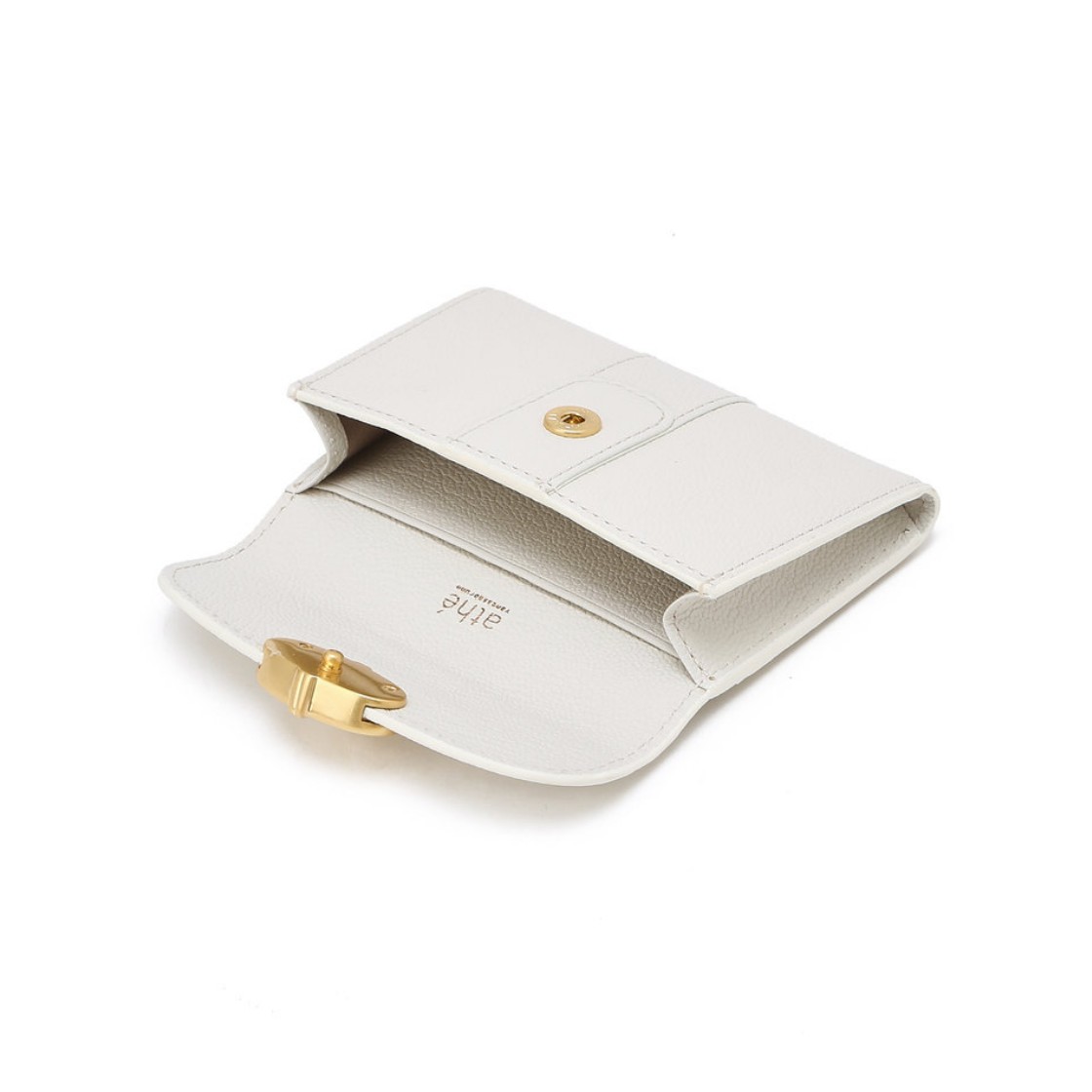 아떼 바네사브루노 액세사리 클래식 더블에이 명함 카드지갑 아이보리(Athe Vanessabruno Acc Classic Double A Card Holder Ivory) - 3