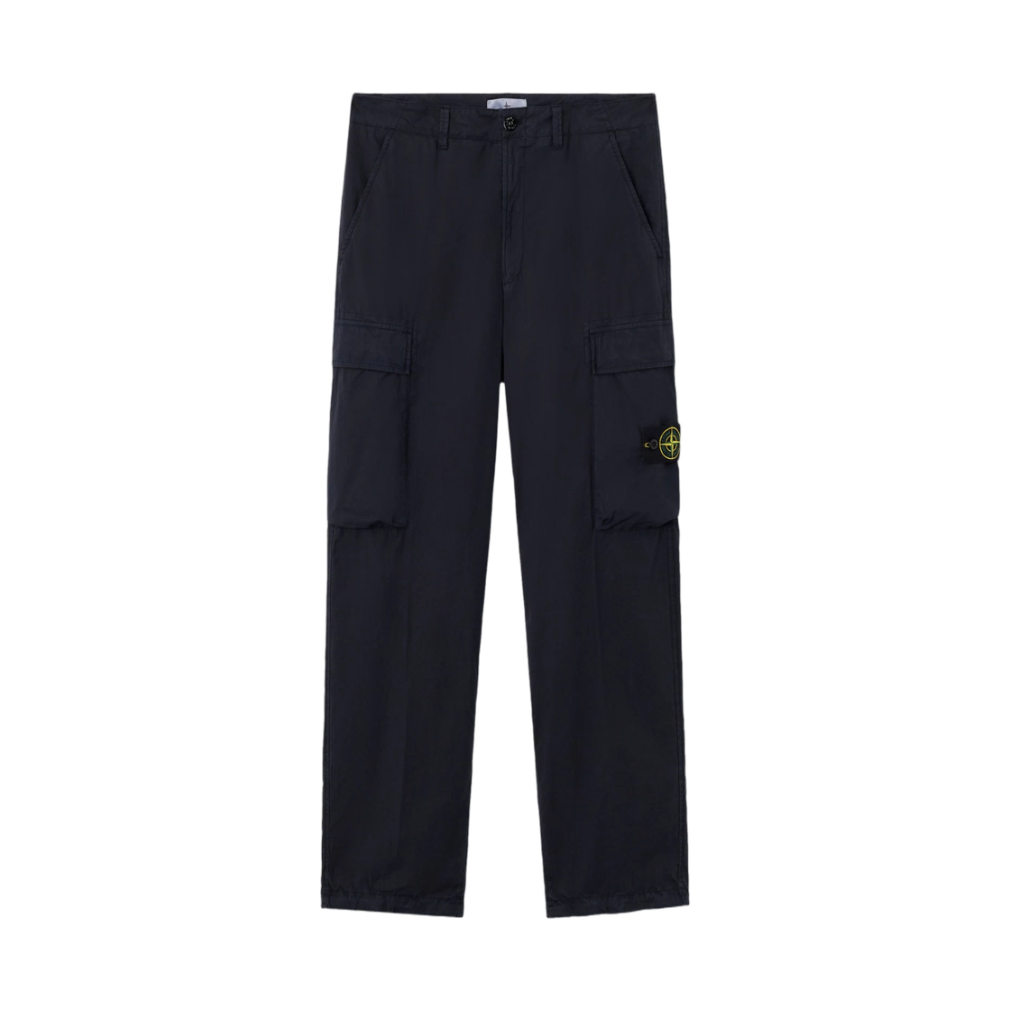 L1S1531000-43S0003-V0020 Stone Island 3100043 Stretch Cotton Tela Paracadute Loose-Fit Cargo Trousers with Drawstring Cuffs Navy Blue - 26SS