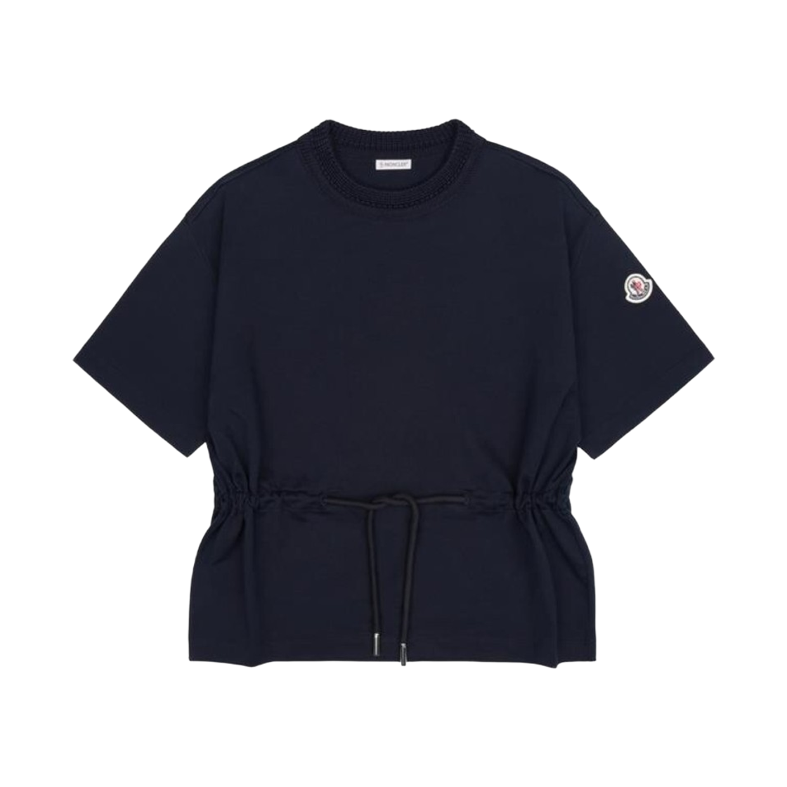 K2-093-8C00002-89A1K-778 (W) Moncler Adjustable Cotton T-Shirt Navy Blue - 25FW