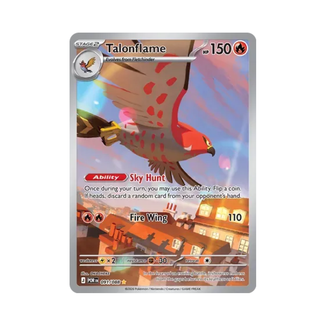 포켓몬 TCG 파이어로 IR 퍼펙트 오더 (영문판)(Pokemon TCG Talonflame I Perfect Order (English Ver.))