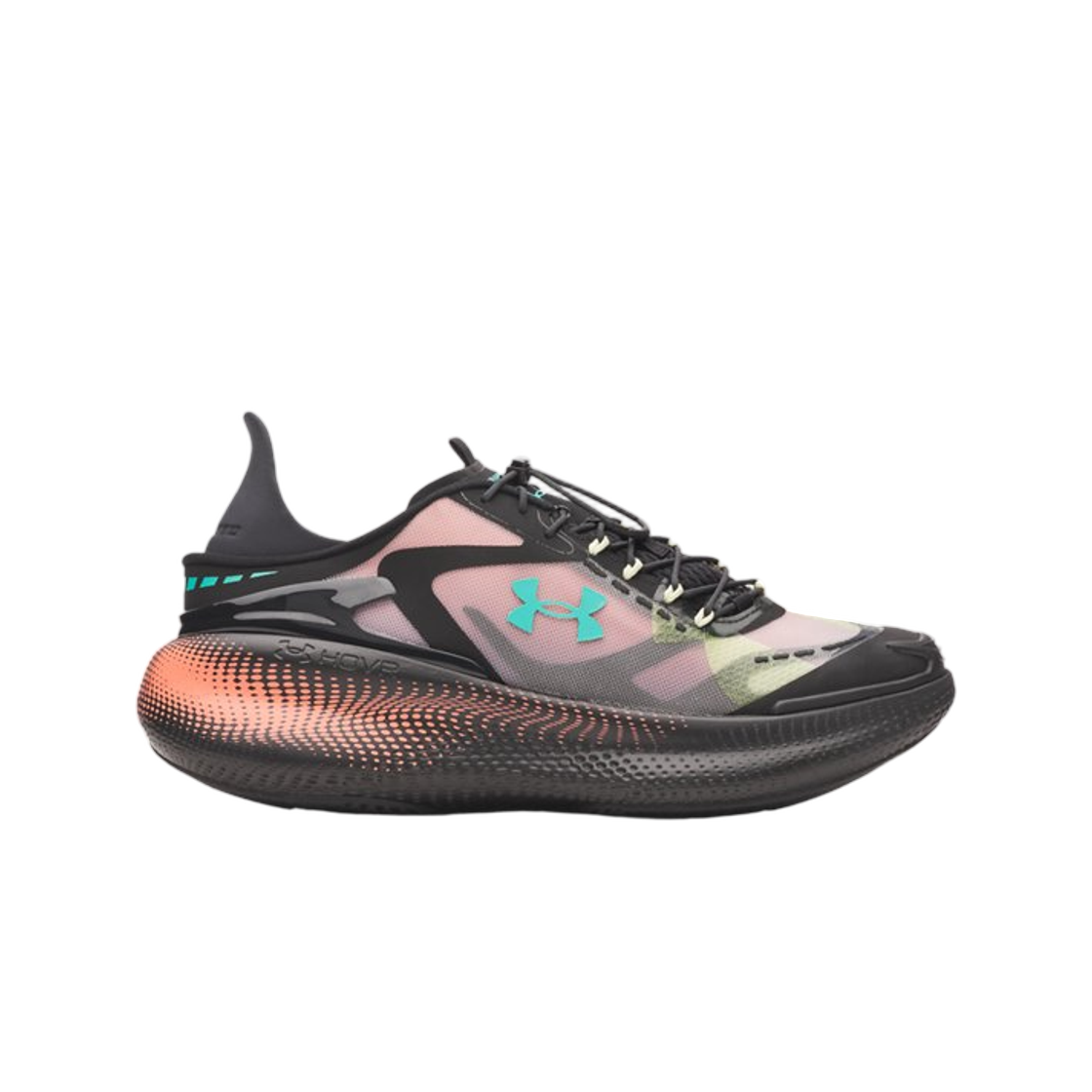 6006061-824 Under Armour UA Echo SlipSpeed Shoes Electric Tangerine Black Green Mode