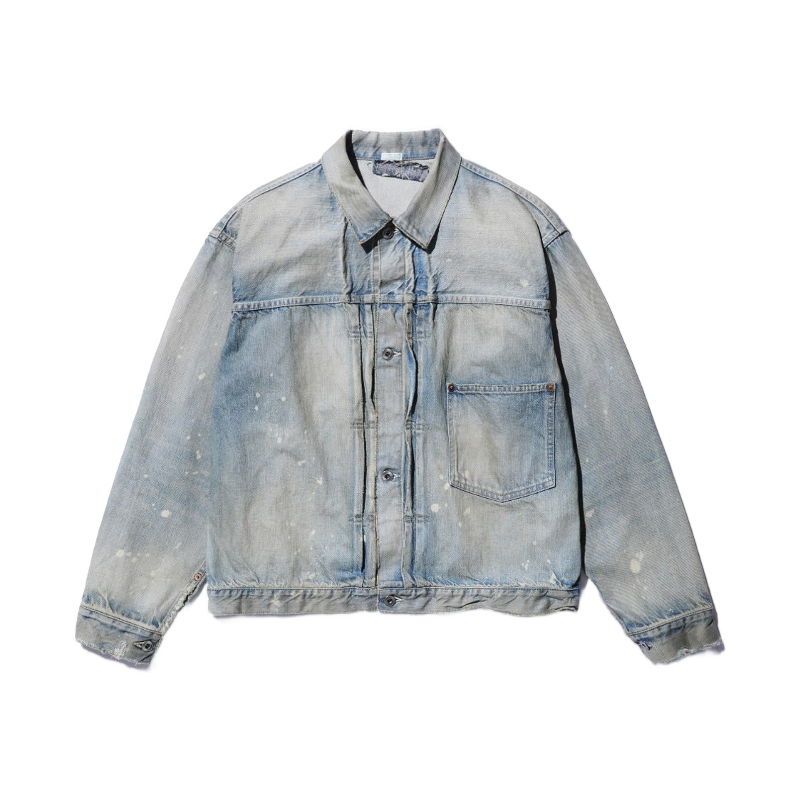 아프레쎄 퍼스트 타입 데님 자켓 블리치 - 26SS(A.Presse 1st Type Denim Jacket Bleach - 26SS) - 1