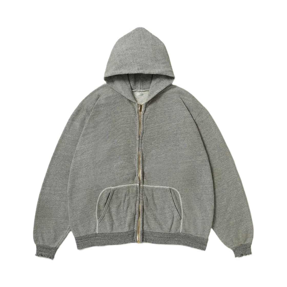 A.Presse A.Presse Vintage Light Weight Zip Sweat Hoodie Gray - 26SS · 4