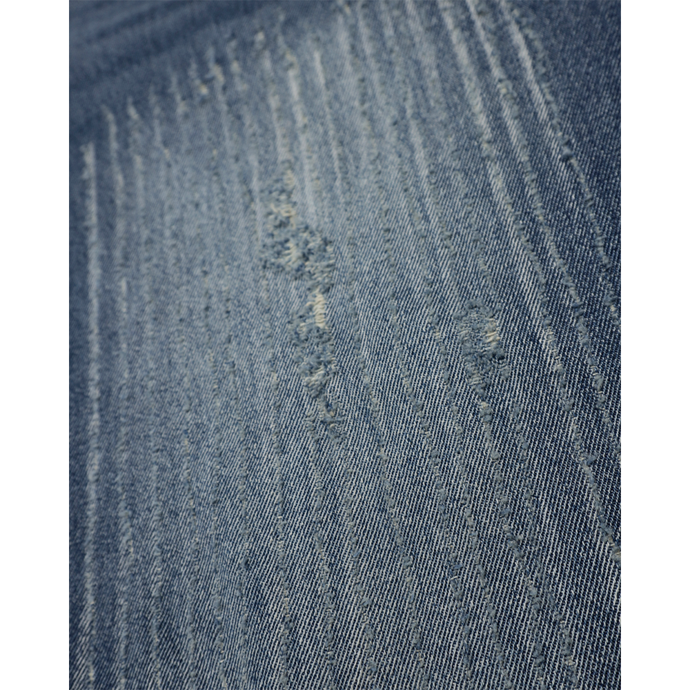 애프터매스 데미지 데님 팬츠 인디고(Aftermath Damaged Denim Pants Indigo) - 6