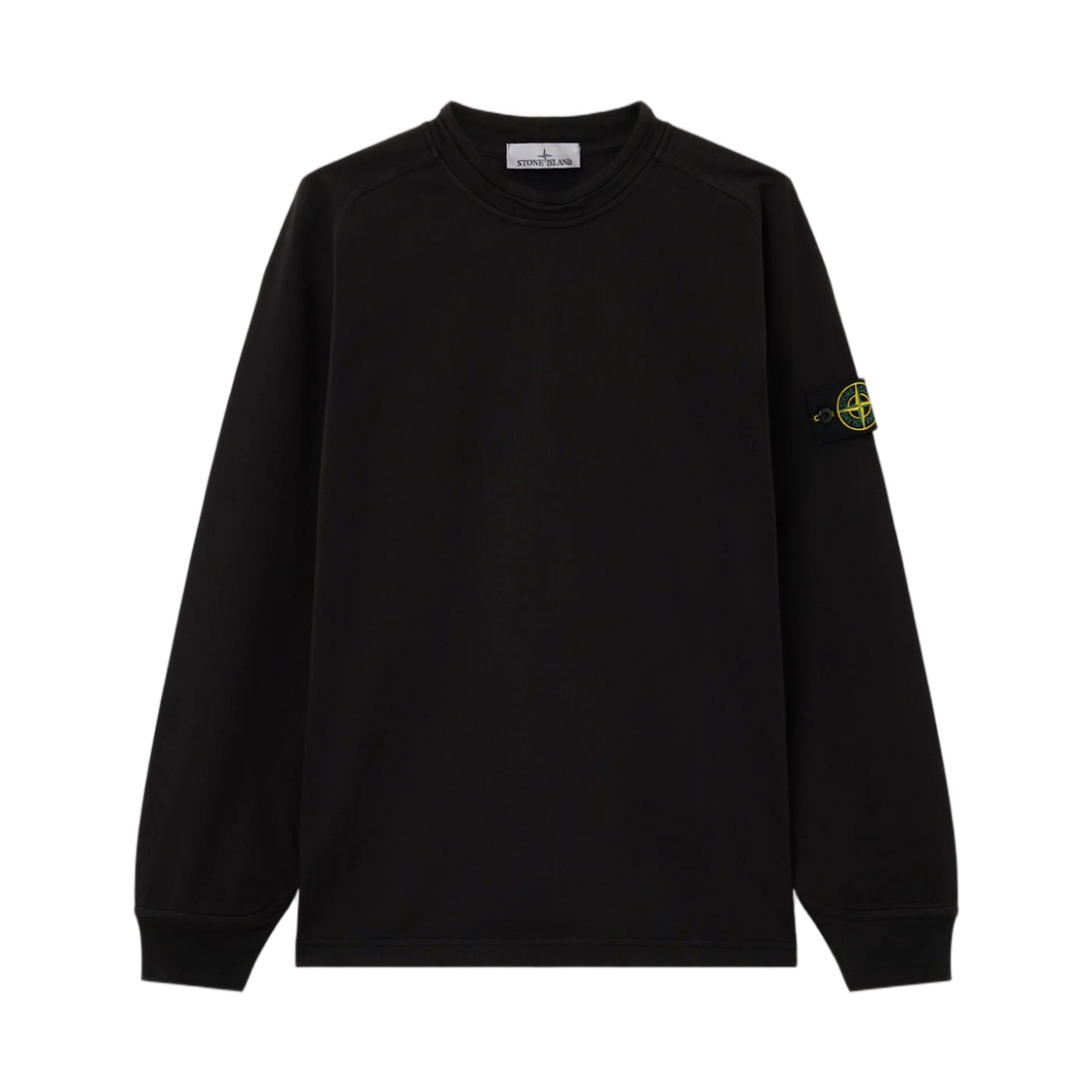 L1S1561000-30S0B50-V0029 Stone Island 6100030 Heavy Organic Cotton Jersey Oversized-Fit Crewneck Sweatshirt with Raglan Sleeves Black - 26SS