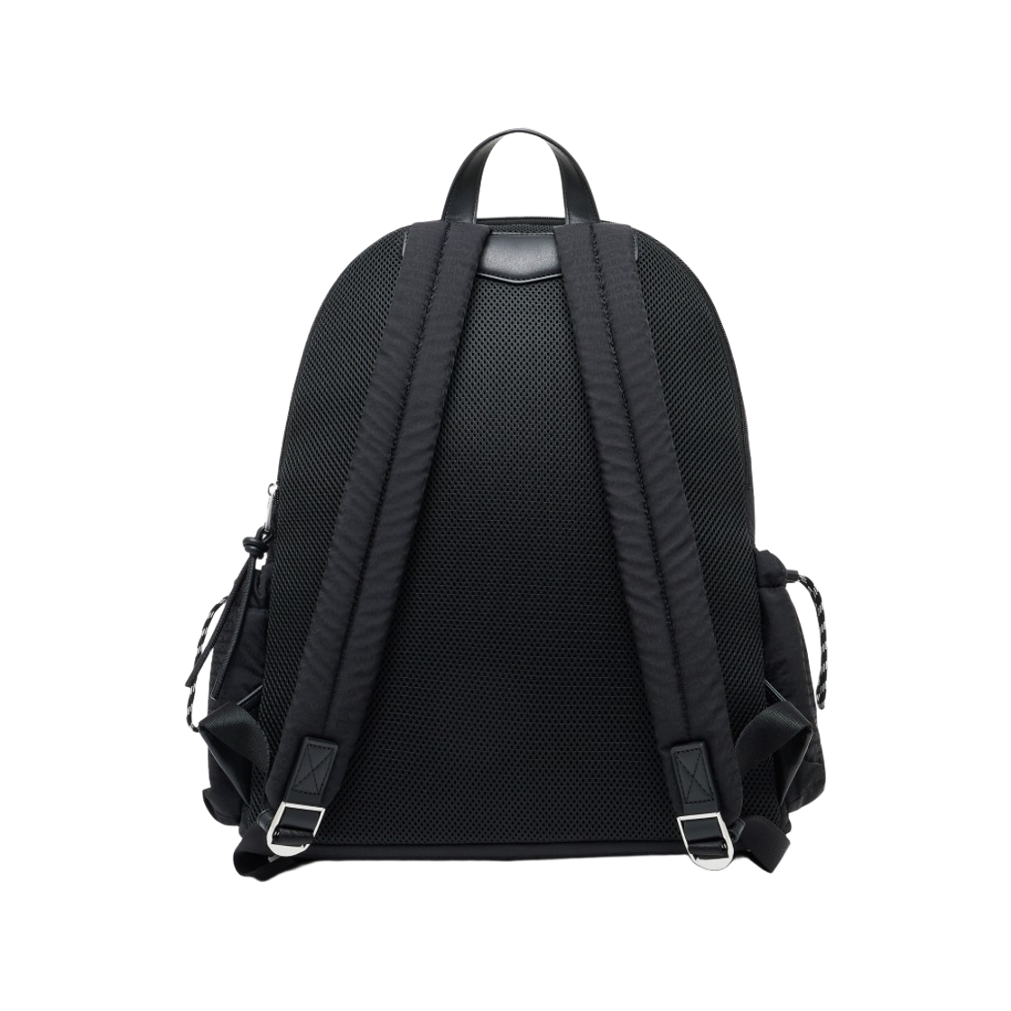 엠포리오 아르마니 모노그램 레터링 라운드 나일론 백팩 블랙(Emporio Armani Round Nylon Backpack with Monogram Lettering Black) - 2