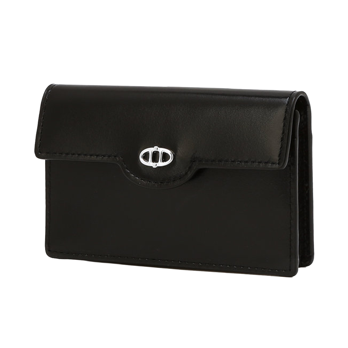 아떼 바네사브루노 액세사리 더블에이 명함지갑 스몰로고 블랙(Athe Vanessabruno Acc Double A Business Card Holder Small Logo Black) - 1