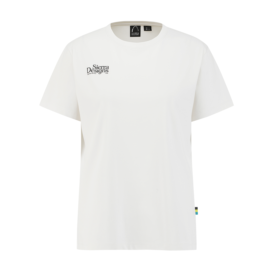 시에라디자인 우먼 리치몬드 로고 칠라이트 숏슬리브 화이트
