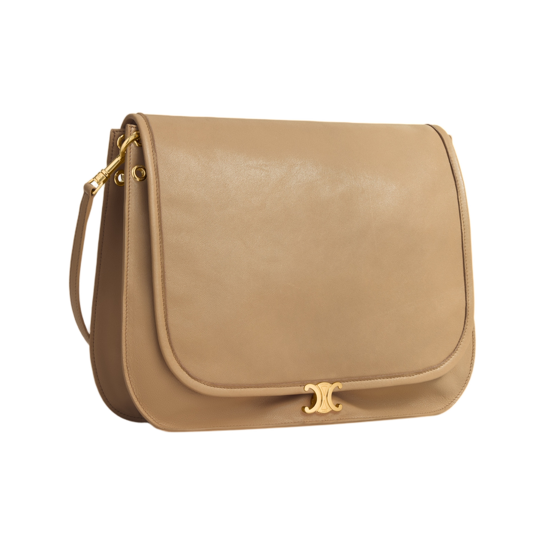 셀린느 소프트 트리옹프 베사체 서플 샤이니 램스킨 샌드 캐슬(Celine Soft Triomphe Besace  in Supple Shiny Lambskin Sand Castle) - 2