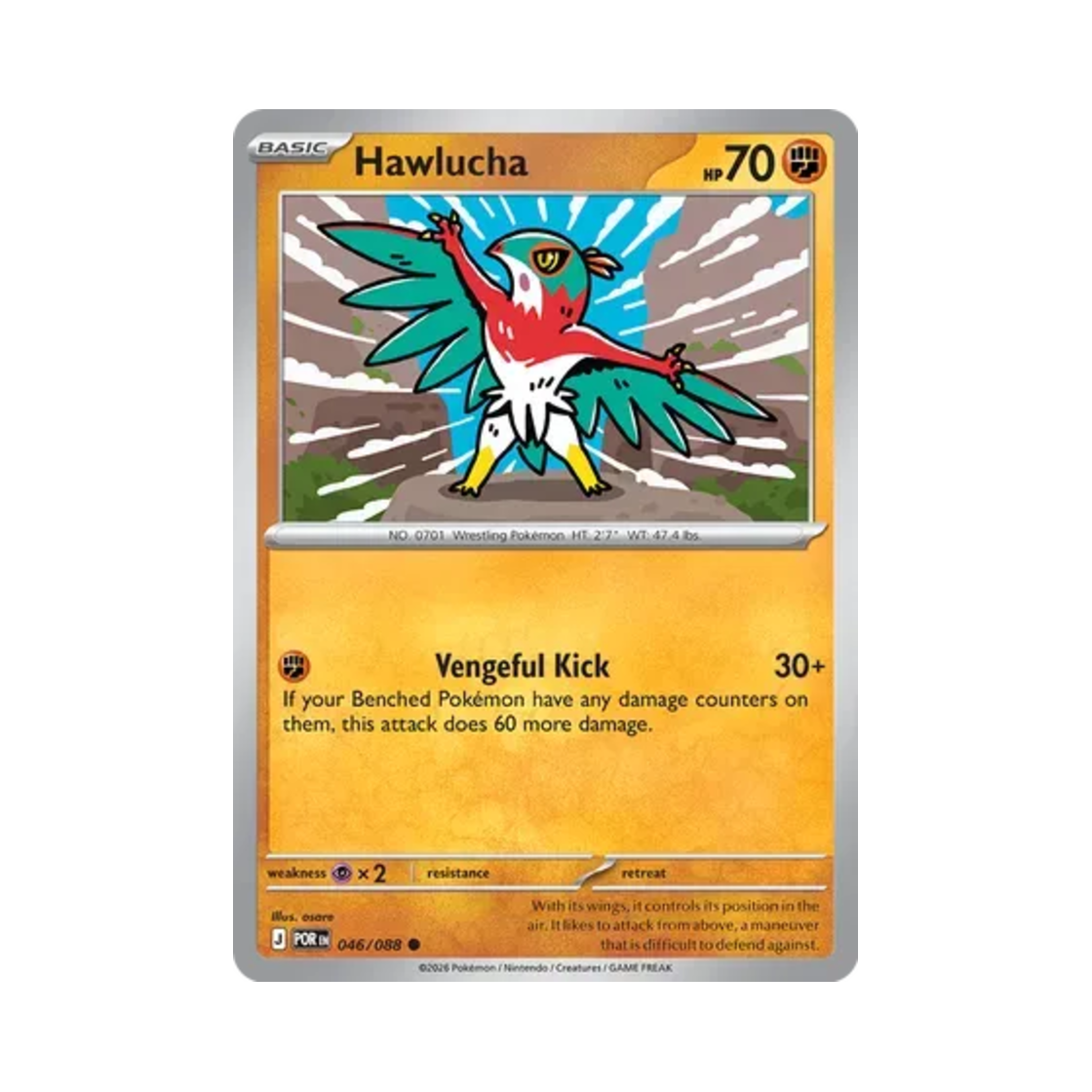 포켓몬 TCG 루차불 C 퍼펙트 오더 (영문판)(Pokemon TCG Hawlucha C Perfect Order (English Ver.)) - 1