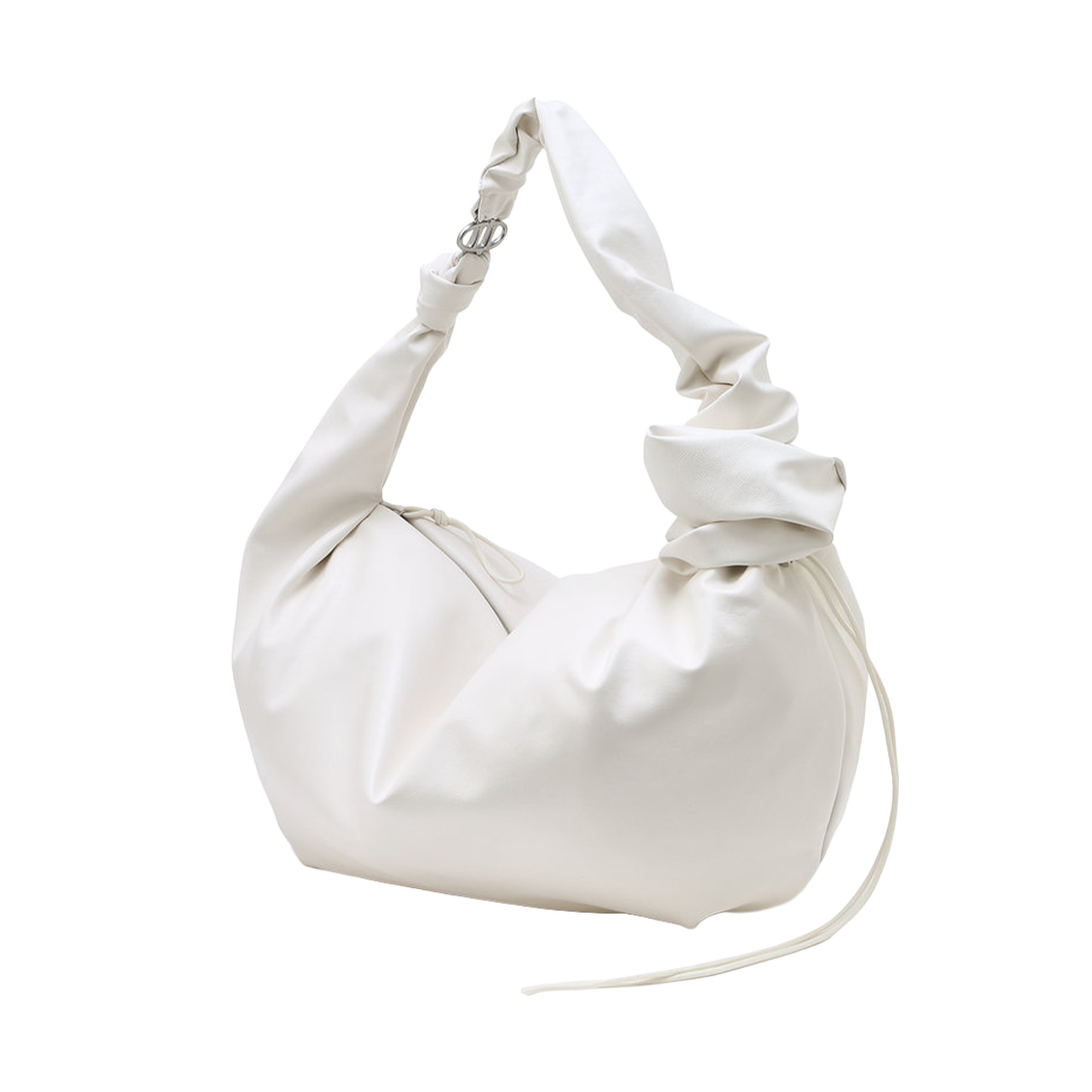 아떼 바네사브루노 액세사리 플리 화이트 페이크레더 숄더백 L 화이트(Athe Vanessabruno Acc Pli White Faux Leather Shoulder Bag L White) - 1