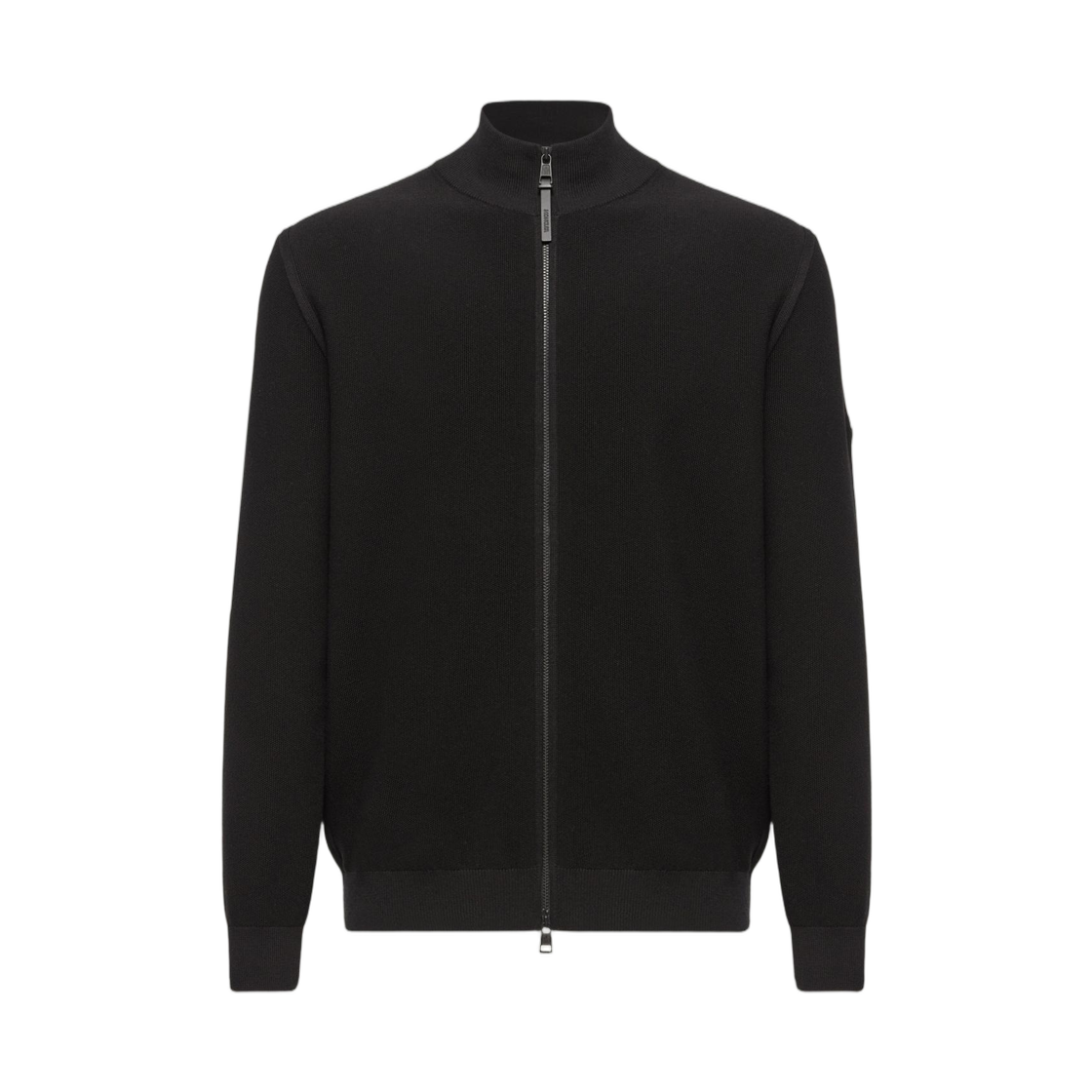 L1-091-9B00023-M1113-999 Moncler Cotton Zip Up Cardigan Black - 26SS