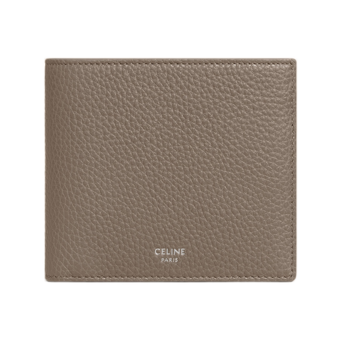 10B653GTZ-09SR Celine Bi-Fold Card Holder in Grained Calfskin Souris