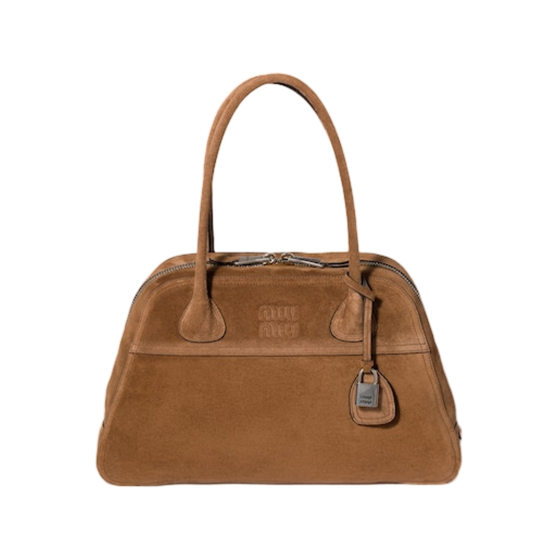 5BB196-2CSS-F0324 Miu Miu Vivant Suede Bag Cocoa Brown