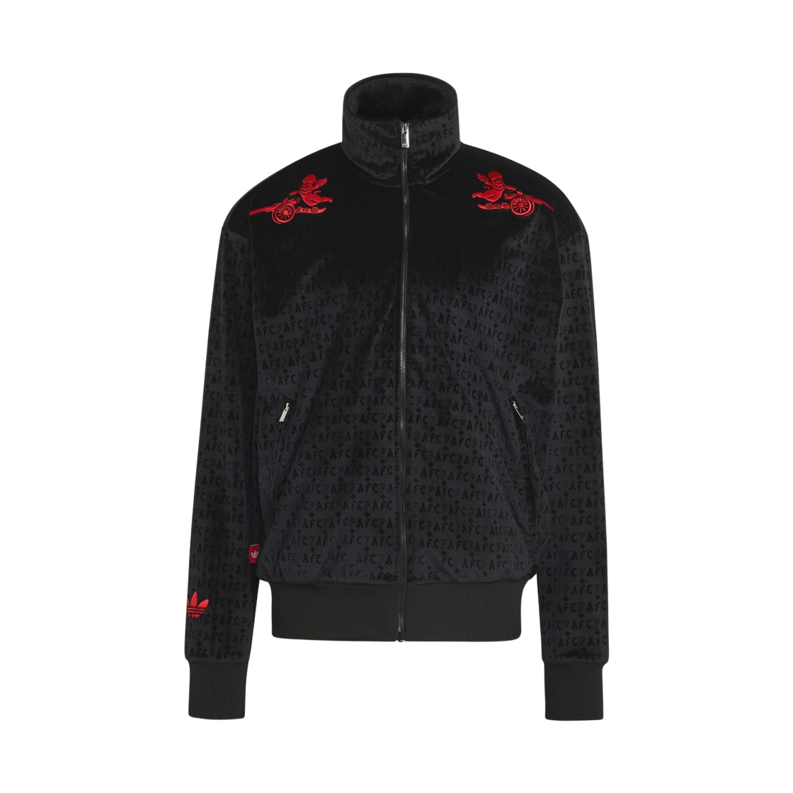 아디다스 아스널 FC 플레이스 페이스 트랙탑 블랙 - KR 사이즈(Adidas Arsenal FC Places Faces Track Top Black - KR Sizing) - 1