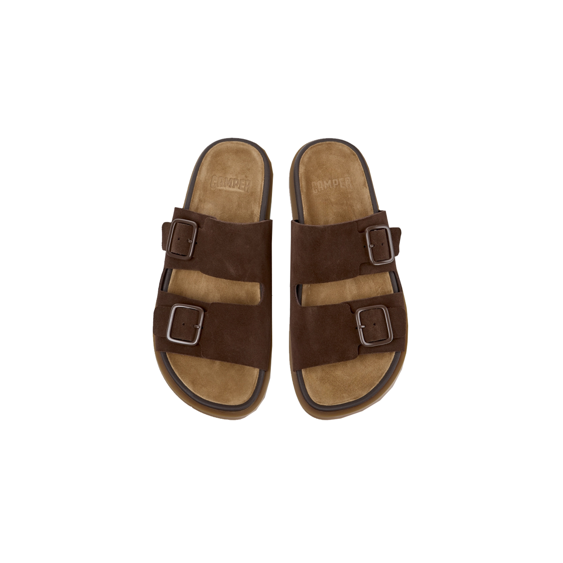 캠퍼 남성 유크 샌들 슬리퍼 브라운(Camper Men Lluc Sandal Slippers Brown) - 3