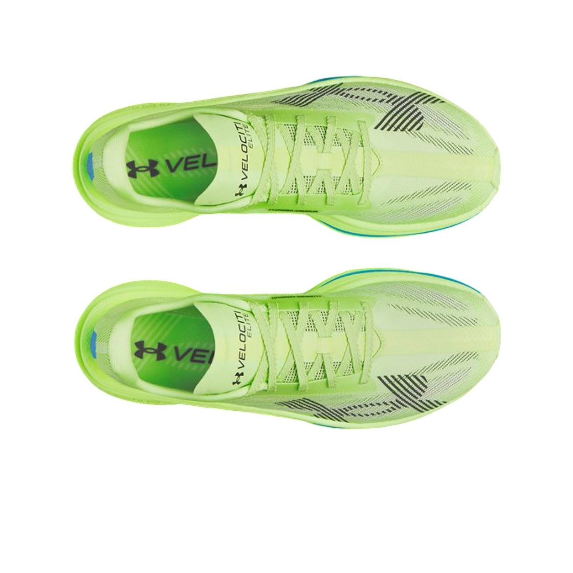 언더아머 UA 벨로시티 엘리트 3 러닝 슈즈 루모스 라임 블랙(Under Armour UA Velociti Elite 3 Running Shoes Lumos Lime Black) - 2