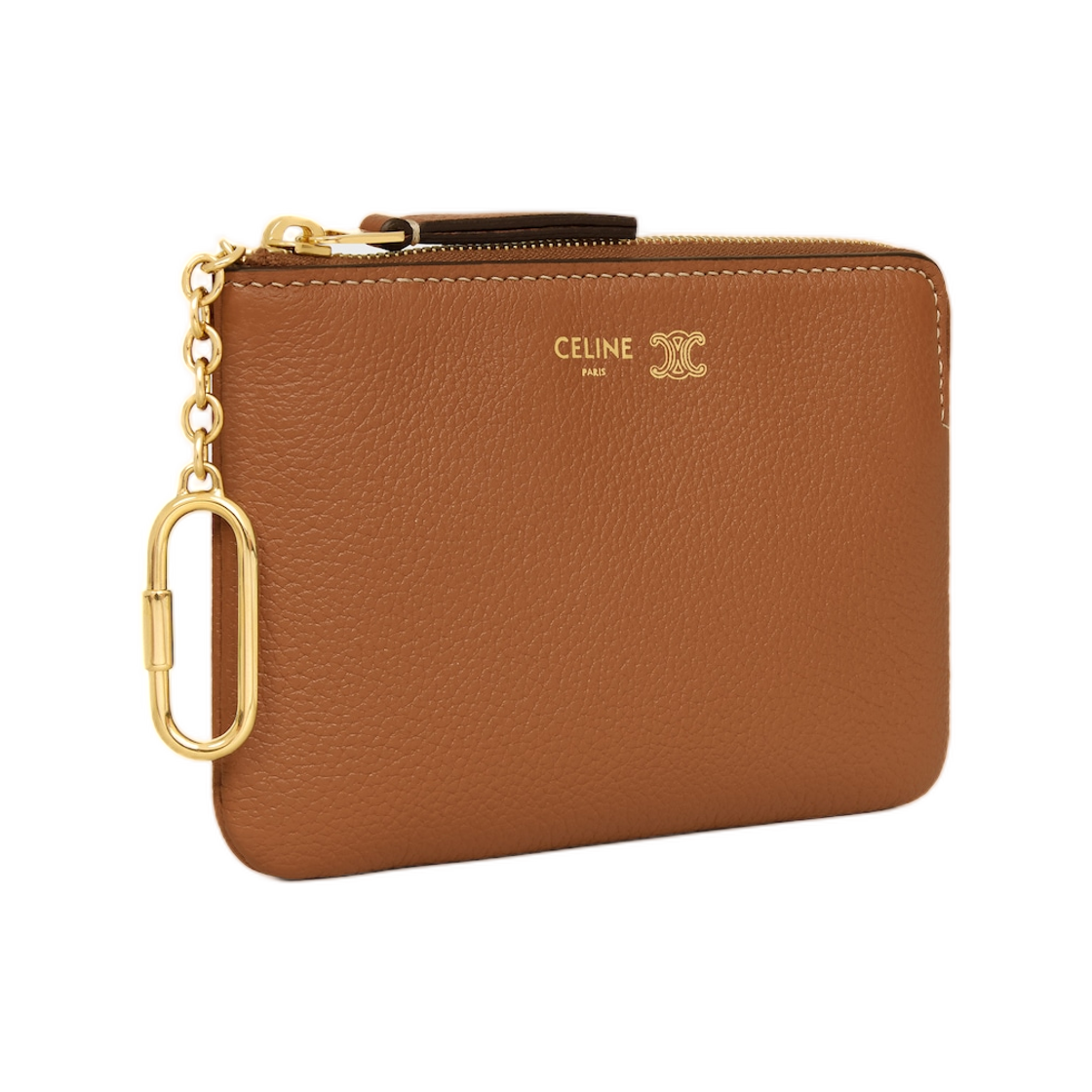 셀린느 코인 퍼스 트리옹프 스탬프 서플 그레인드 카프스킨 소프트 탄 소프트 크림(Celine Coin Purse Triomphe Stamp in Supple Grained Calfskin Soft Tan Soft Cream) - 2