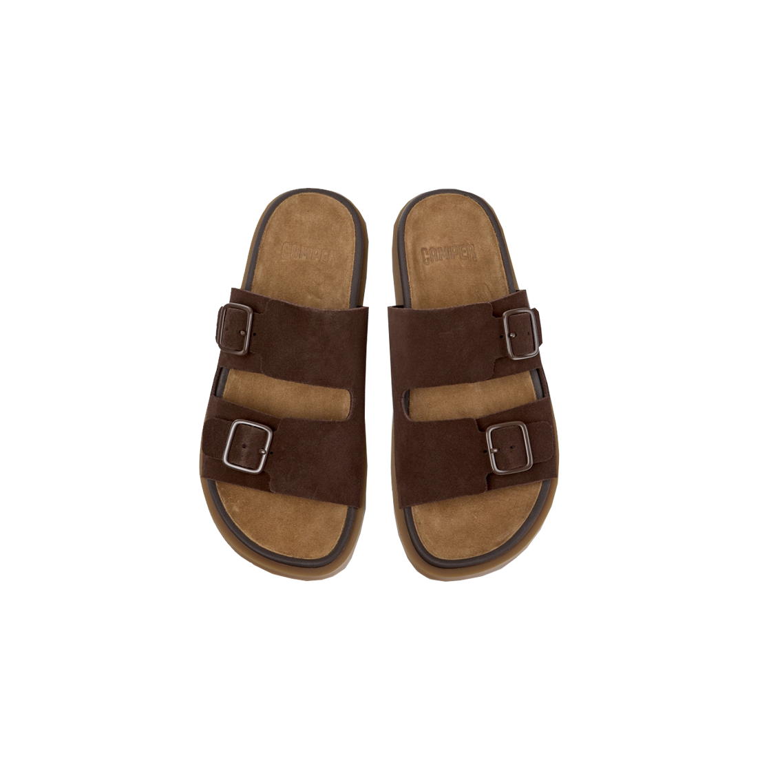 캠퍼 여성 유크 샌들 슬리퍼 브라운(Camper Women Lluc Sandal Slippers Brown) - 3