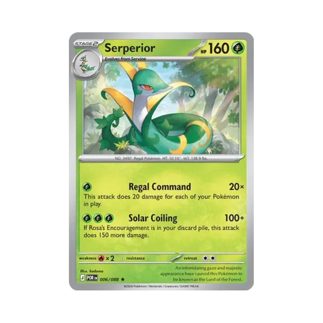 포켓몬 TCG 샤로다 R 퍼펙트 오더 (영문판)(Pokemon TCG Serperior R Perfect Order (English Ver.)) - 1