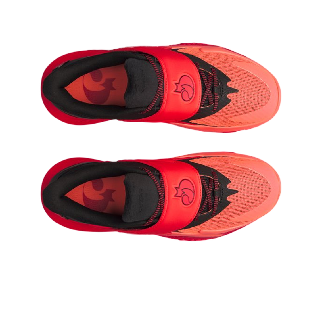 언더아머 D. 폭스 2 엣 더 버저 베스킷볼 슈즈 블랙 일렉트릭 탠저린 레이서 레드(Under Armour D. Fox 2 At The Buzzer Basketball Shoes Black Electric Tangerine Racer Red) - 2