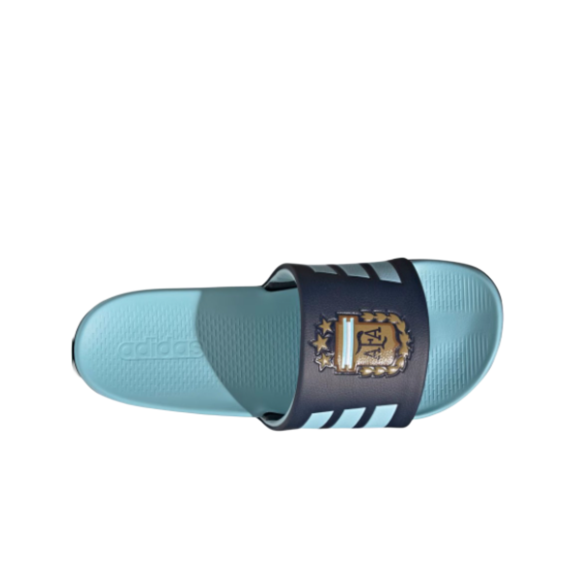 아디다스 스포츠웨어 아딜렛 컴포트 2.0 아르헨티나 슬라이드 나이트 네이비 다크 풋볼 골드(Adidas Sportswear Adilette Comfort 2.0 Argentina Slides Night Navy Dark Football Gold) - 2